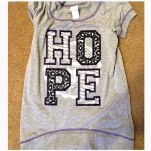 KIDS Xhilaration Gray HOPE Shirt
